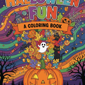 🎃 HALLOWEEN FUN COLORING BOOK (Digital Download) – 132 Pages