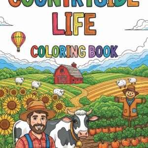Countryside Life Coloring Digital Book